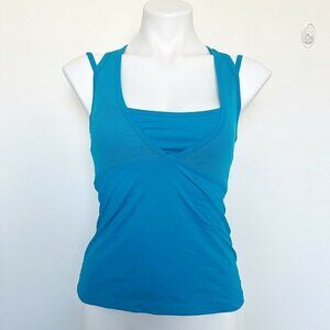 LIJA yoga tennis activewear tank top MEDIUM blue activewear reflex athletic